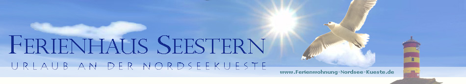 Das Ferienhaus Seestern ist ca 2 km von der Nordseekste entfernt